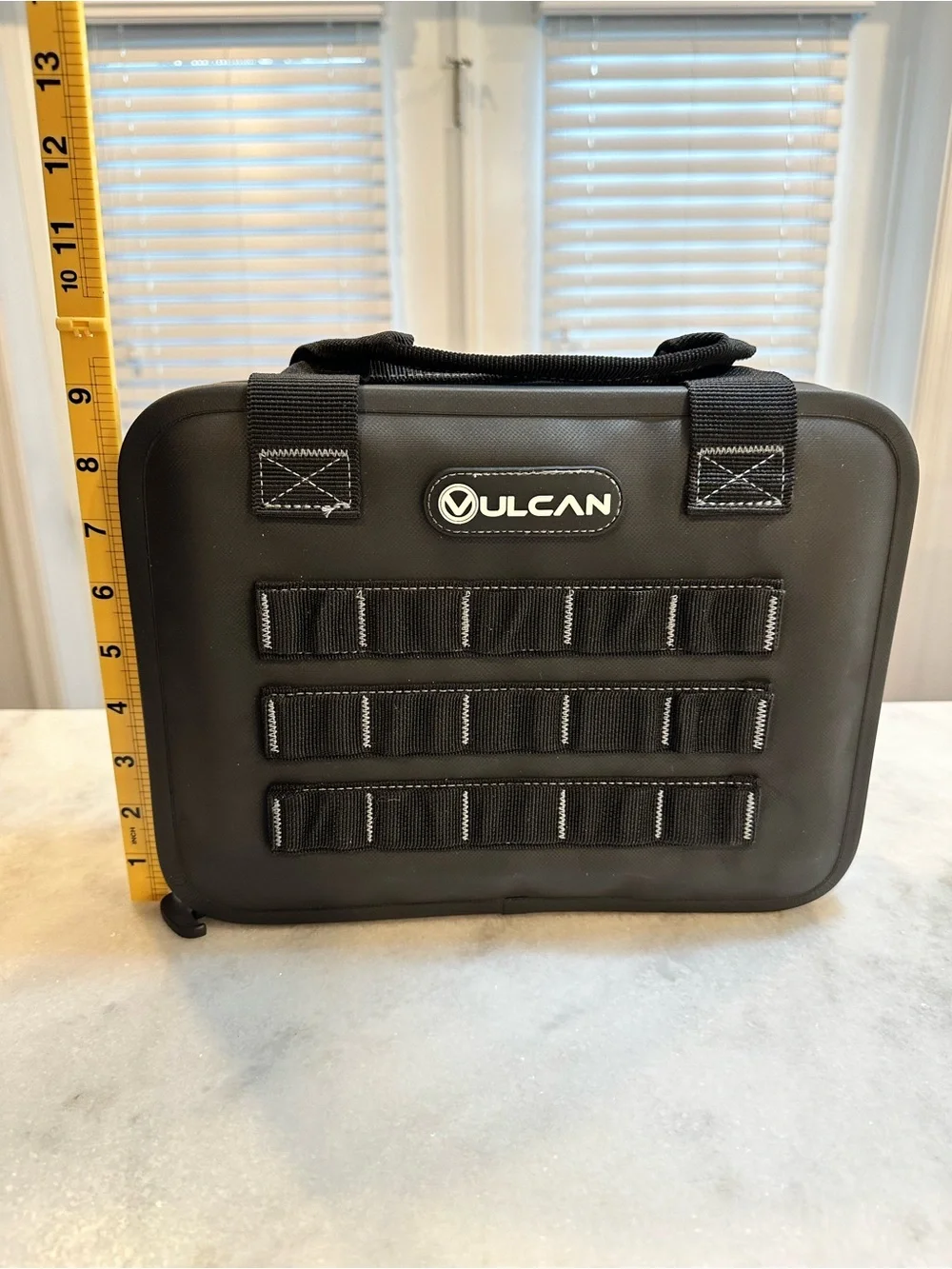 Vulcan Arms Black WeatherLock Pistol Case w/ Waterproof Zippers & MOLLE Webbing